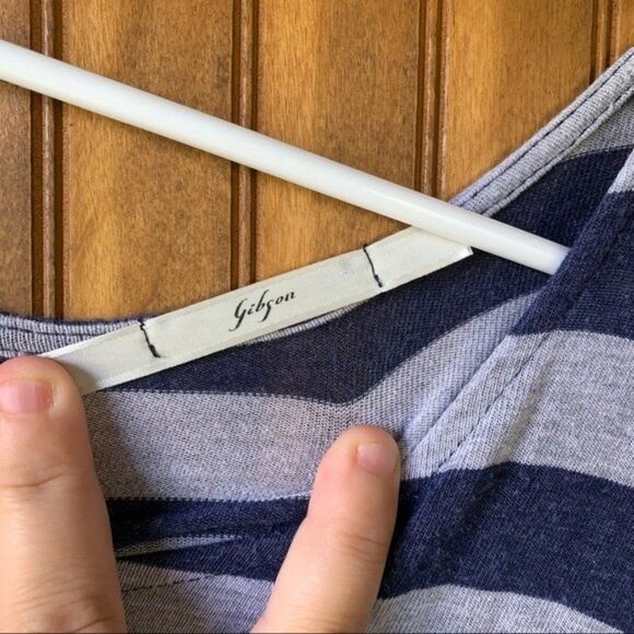 Gibson Striped Long Sleeve-Women Large - Picture 4 of 8